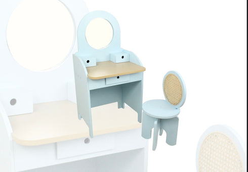 Wooden Vanity Table, ecofriendly toys, pretend play